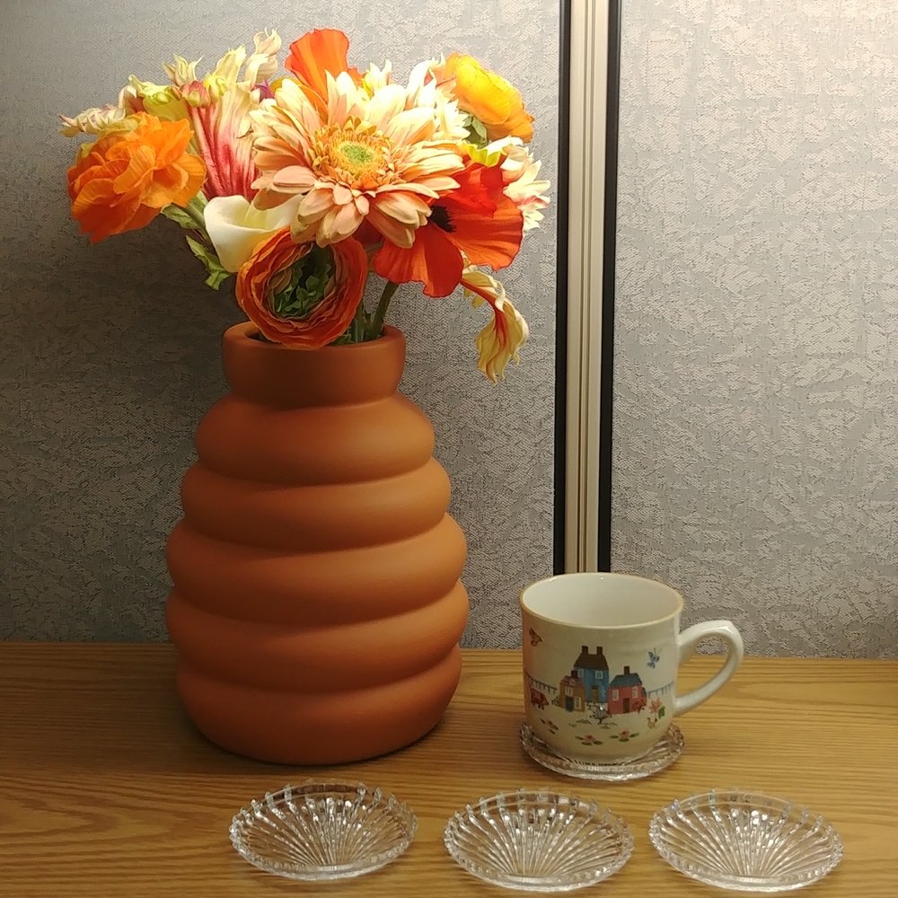 Vintage Crystal Coasters (Set of 4)